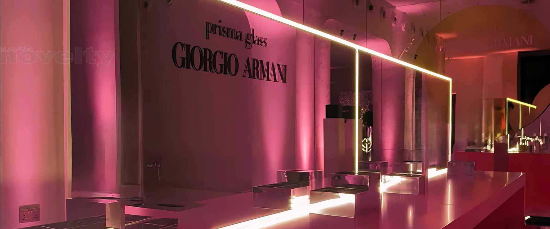 Visuel Lancement de Giorgio Armani Prisma Glass